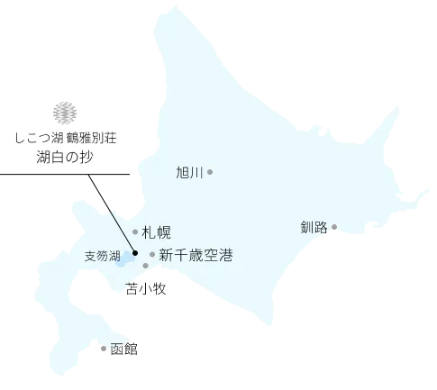 北海道の簡易地図